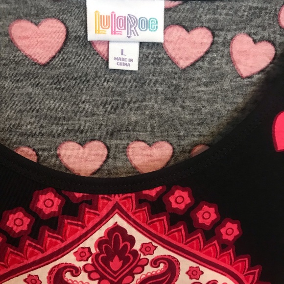 ❤️❤️ Ladies LuLaRoe Valentines Top ❤️❤️💘 Size Large. EUC! - Picture 2 of 6